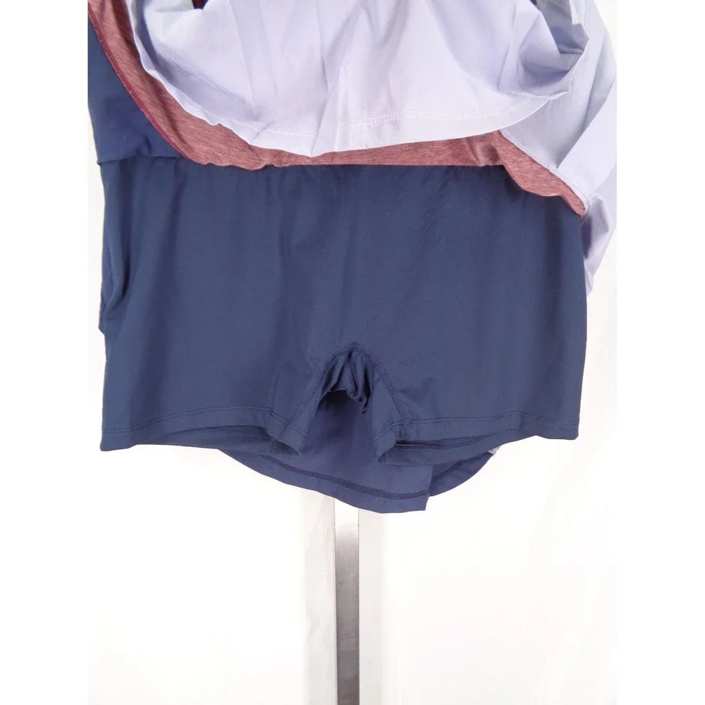 Nike Dri Fit Standard Fit Colorblock Pleated Skort Large Pickleball Tennis Golf